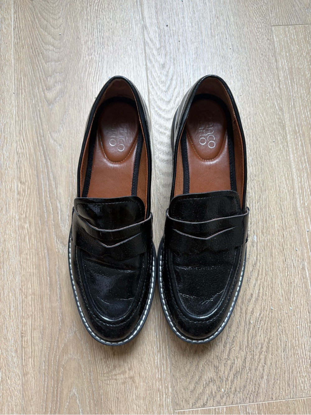 Black Womens Penny Loafers